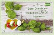 Reinhard Engeln - Kräuter-Dip-Postkarte - Damit Du nicht nur von Luft Kräuter-Dip-Postkarte - Damit Du nicht nur von Luft