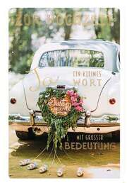 Doppelkarte "Ein kleines Wort" - Hochzeit Doppelkarte "Ein kleines Wort" - Hochzeit