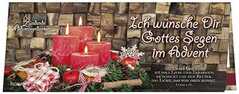 Streichholz-Adventskalender "Ich wünsche Dir Gottes Segen im Advent"
