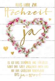 Faltkarte "Das Ja-Wort" - Hochzeit Faltkarte "Das Ja-Wort" - Hochzeit