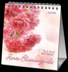 Zarte Blumengrüße 2020 - Tischkalender