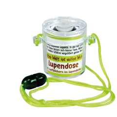 Lupendose rund - neon grün Lupendose rund - neon grün
