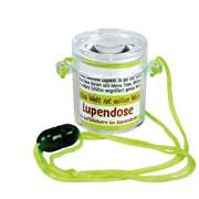 Lupendose rund - neon grün Lupendose rund - neon grün