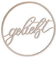 Deko-Holzreif "geliebt"