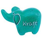 Handschmeichler Elefant "Kraft" - grün-türkis