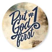 Wandschmuckbild - Put God first #1 40cm Wandschmuckbild - Put God first #1 40cm