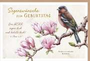 Faltkarte "Segenswünsche zum Geburtstag" Vogel