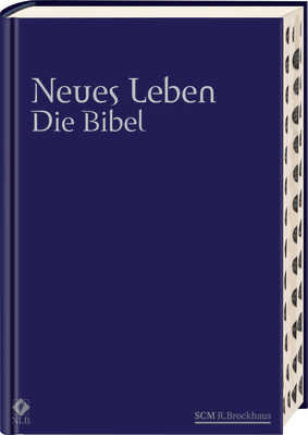 Neues Leben. Die Bibel: Großausgabe blau mit Registerstanzung