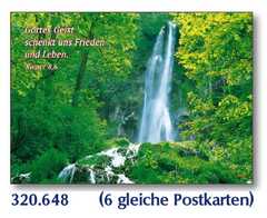 Postkarten Wasser, 6 Stück Postkarten Wasser, 6 Stück
