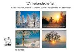 Faltkartenbox Winterlandschaften, 4 Stück