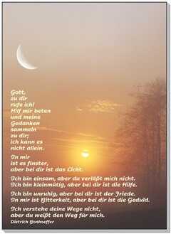 Dietrich Bonhoeffer - Karten: Gott zu dir rufe ich, 12 Stück Karten: Gott zu dir rufe ich, 12 Stück