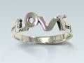 Fingerring "Love" - silber, 20 mm Fingerring "Love" - silber, 20 mm