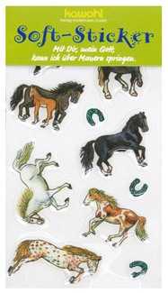 Soft-Sticker: Pferde