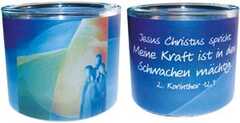Leuchtglas Jesus Christus spricht - 8cm Leuchtglas Jesus Christus spricht - 8cm