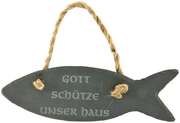 Fischanhänger "Gott schütze unser Haus" Fischanhänger "Gott schütze unser Haus"