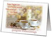 Faltkarten Weihnacht/Neujahr Kerzen, 5 Stück Faltkarten Weihnacht/Neujahr Kerzen, 5 Stück
