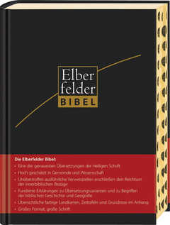 Elberfelder Bibel - Großausgabe, Leder, Goldschnitt mit Registerstanzung