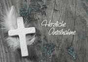Herzliche Anteilnahme - Faltkarte Herzliche Anteilnahme - Faltkarte