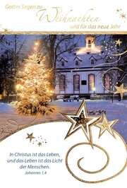Faltkarte - Weihnachten Johannes 1,4 Faltkarte - Weihnachten Johannes 1,4