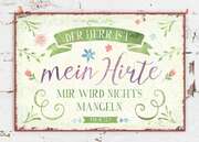 Metallschild klein - Mein Hirte Metallschild klein - Mein Hirte