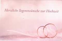 Herzliche Segenswünsche (Motiv Ringe) - Faltkarte