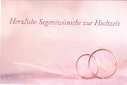 Steffi Neumann - Herzliche Segenswünsche (Motiv Ringe) - Faltkarte Herzliche Segenswünsche (Motiv Ringe) - Faltkarte