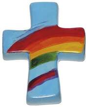 Handschmeichler Kreuz - hellblau Handschmeichler Kreuz - hellblau