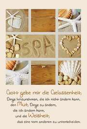Faltkarte: Gott gebe mir die Gelassenheit - Neutral Faltkarte: Gott gebe mir die Gelassenheit - Neutral