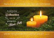 Postkarten Weihnachten/Neujahr Kerzen, 6 Stück Postkarten Weihnachten/Neujahr Kerzen, 6 Stück