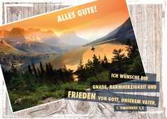 Postkartenserie "Berge und See" - 12 Stück